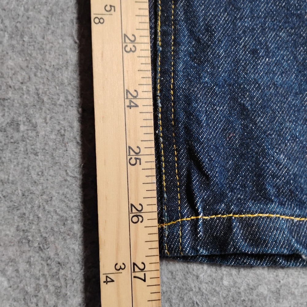 Dacker One Man Sweatshop Men Dark Indigo Denim Jeans Horse Embroidery 26x27 - Picture 4 of 9